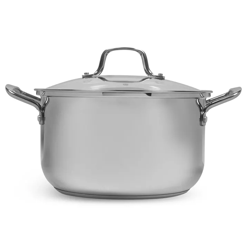 Sedona stainless steel 8-qt. covered casserole with lid for $19