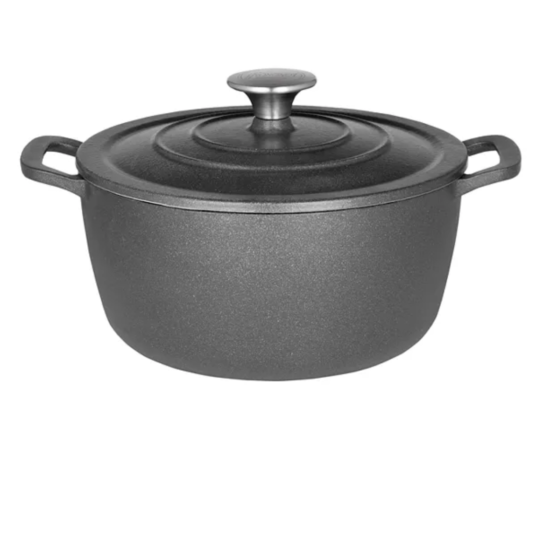 Food Network enameled cast iron Dutch oven with lid for $23