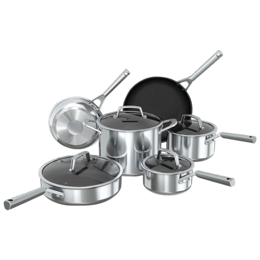Today only: Ninja Foodi 10-piece NeverStick stainless steel cookware set for $190