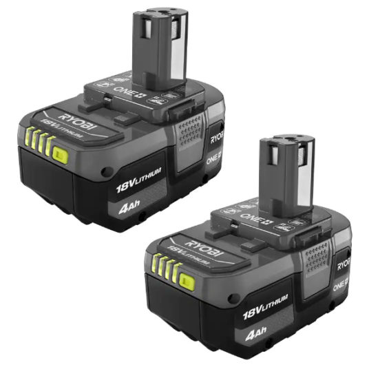 2-pack Ryobi ONE+ 18V lithium-ion batteries for $79
