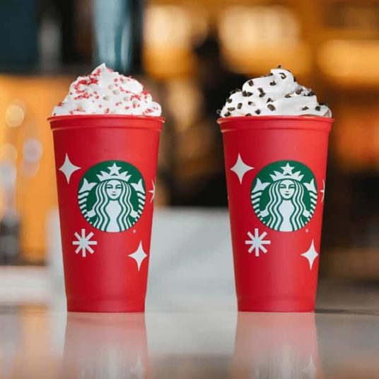 Starbucks: Buy any holiday drink and get a FREE reusable red cup today!