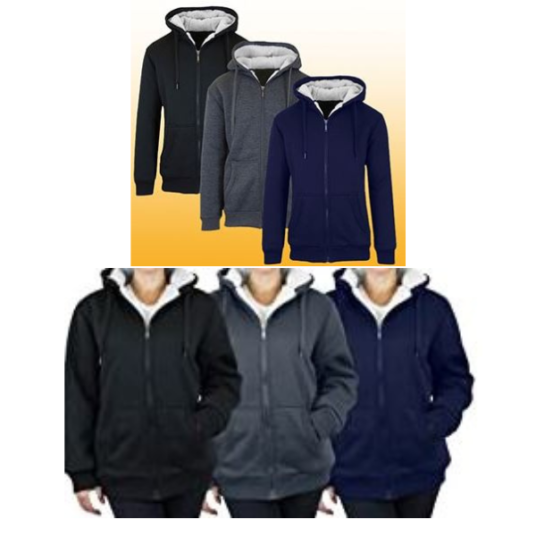 Prime members: 3-pack Sherpa zip-up hoodies for $36