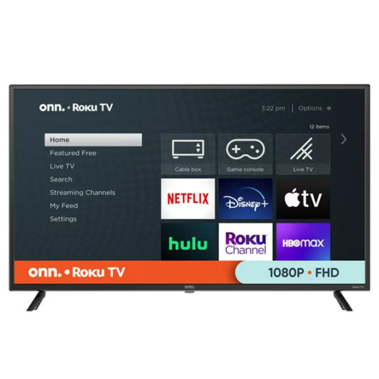 onn. 40” Class FHD (1080P) LED Roku Smart TV for $98