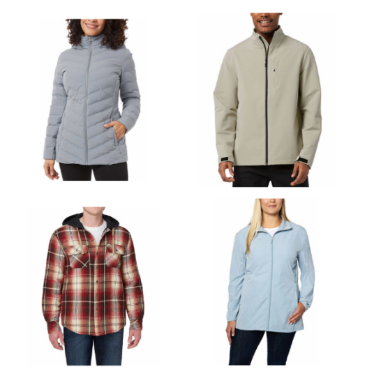 Jackets and coats from $15 at Costco
