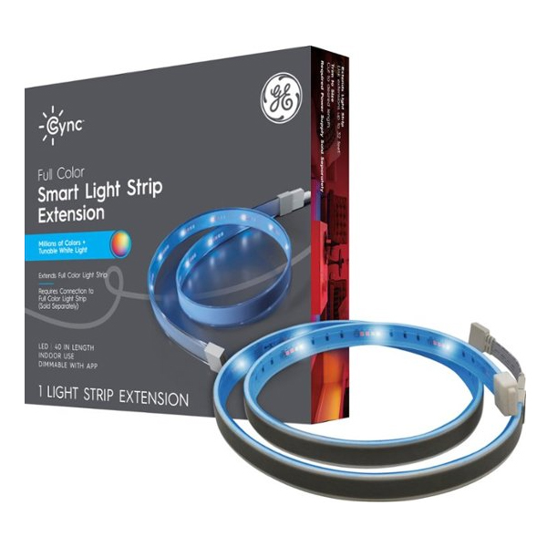 GE CYNC Smart LED color-changing light strip extension for $10