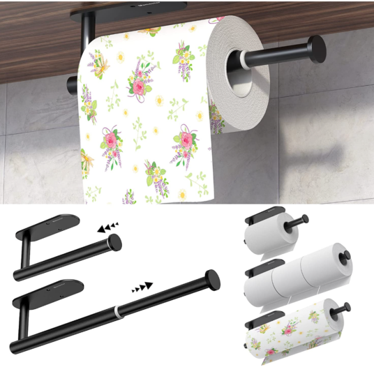 Under cabinet paper towel holder for $9