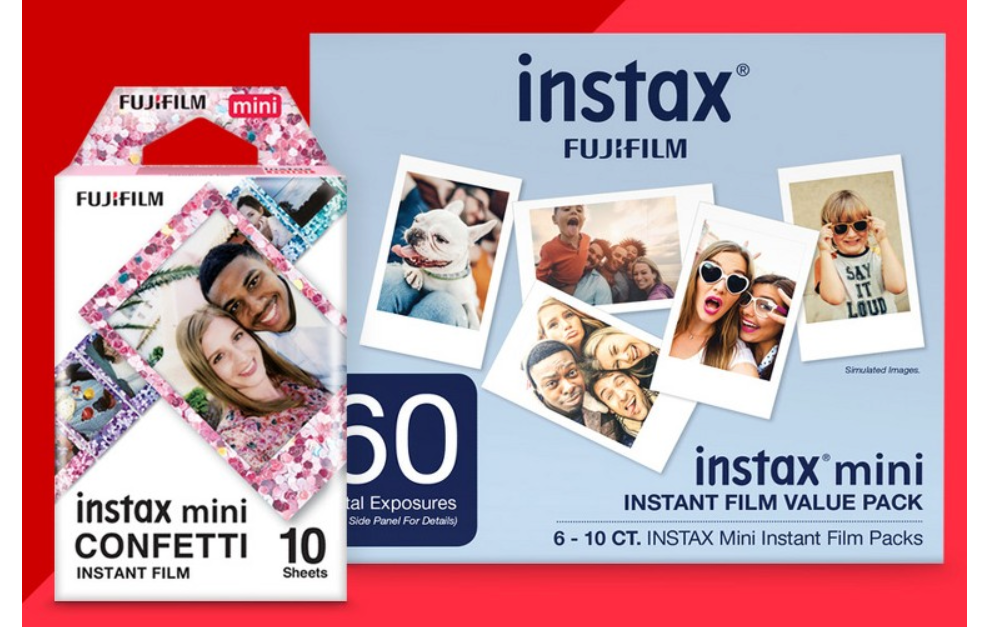 Today only: Free mini film with Fujifilm mini film value pack purchase