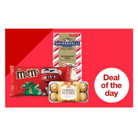 Today only: Save $5 when you spend $20 on seasonal candy and snacks at Target