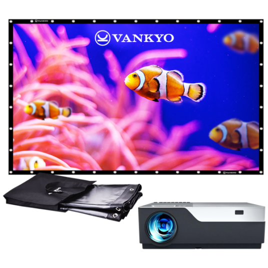 Today only: Vankyo Performance LED projector with 100″ screen for $96 shipped