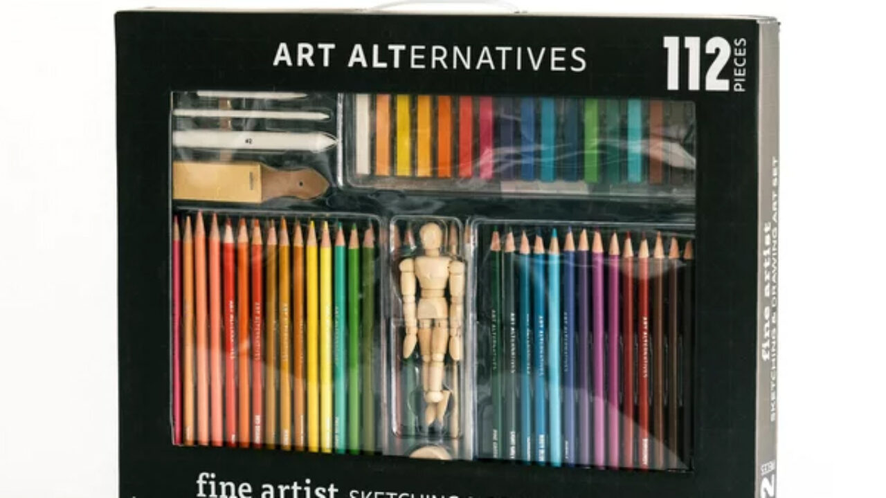 Art Alternatives 112 Piece Sketching & Drawing Art Set 