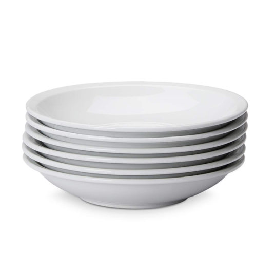 AmazonCommercial 6-piece porelain soup plate set for $9
