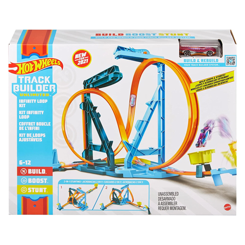 Hot Wheels track set and 1:64 scale toy car for $18