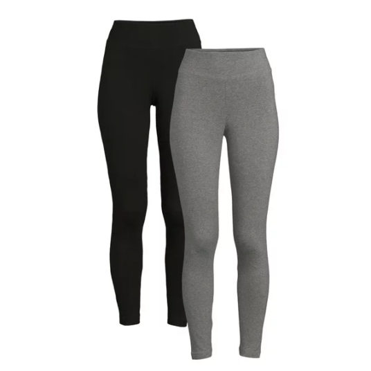Time and Tru women’s knit leggings 2-pack for $10