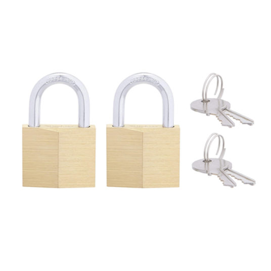 Amazon Basics 2-pack keyed padlock for $3