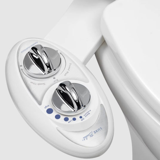 Luxe Bidet W85 dual-nozzle self-cleaning bidet attachment for $20