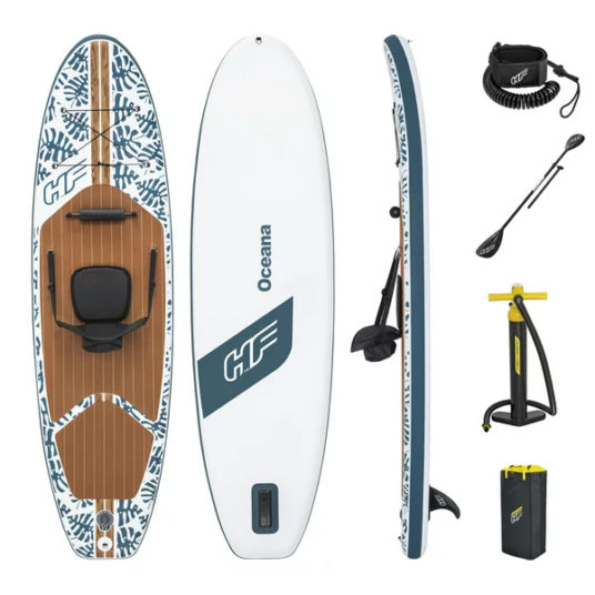 Hydro-Force Oceana 10-ft inflatable conversible stand-up paddle board and kayak set for $125