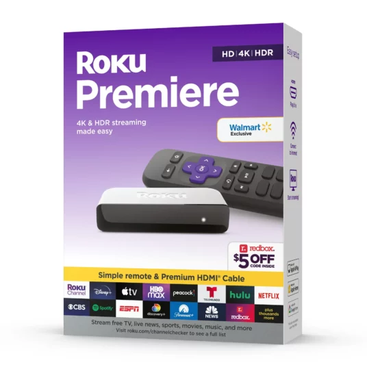 Roku Premiere 4K HDR streaming media player for $19