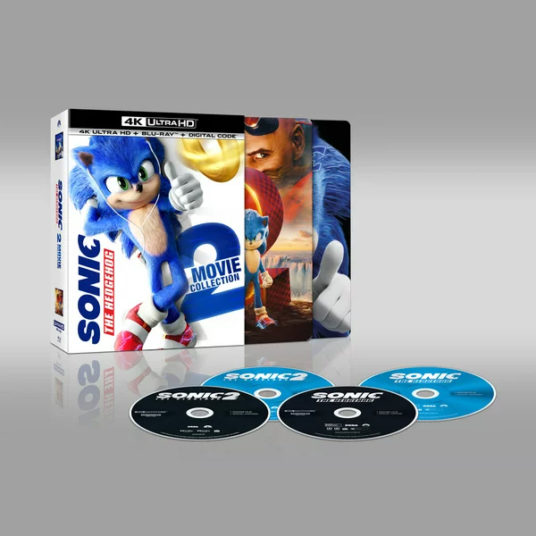 Sonic The Hedgehog 2-Movie Collection Steelbook for $25