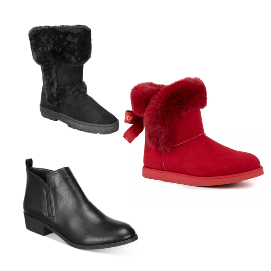 Women’s boots from $18 at Macy’s