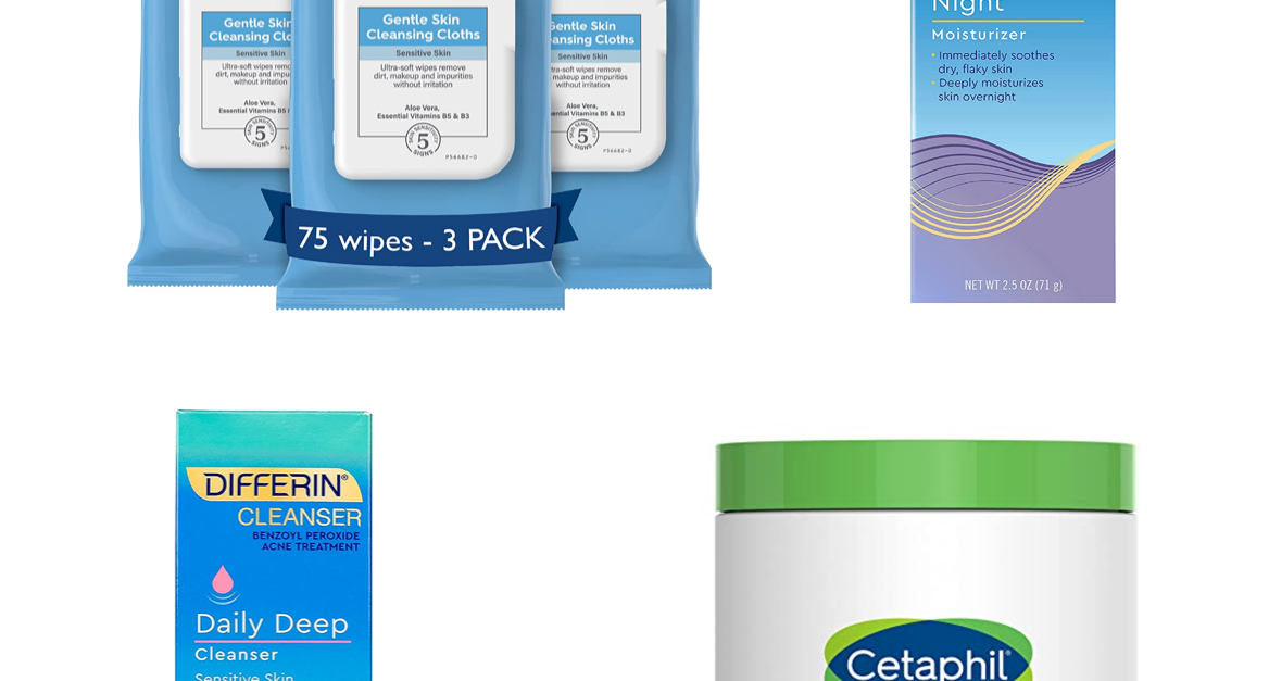 Today only: Cetaphil and Differin products from $6