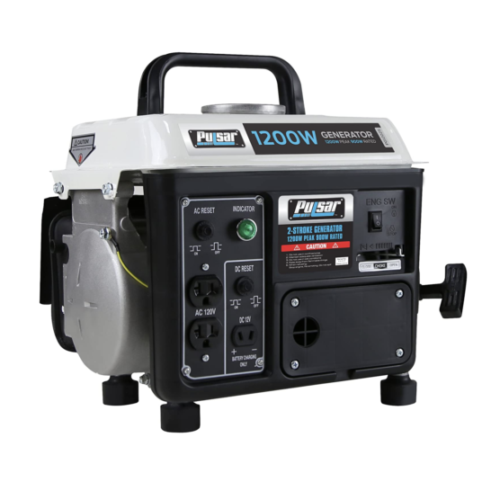 Pulsar 1,200W gas-powered portable generator with carrying handle for $150
