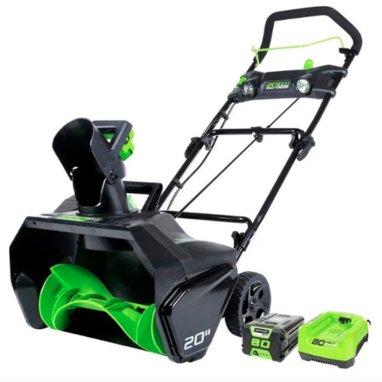 Today only: Greenworks Pro 80-volt max 20-in single-stage cordless electric snow blower for $349