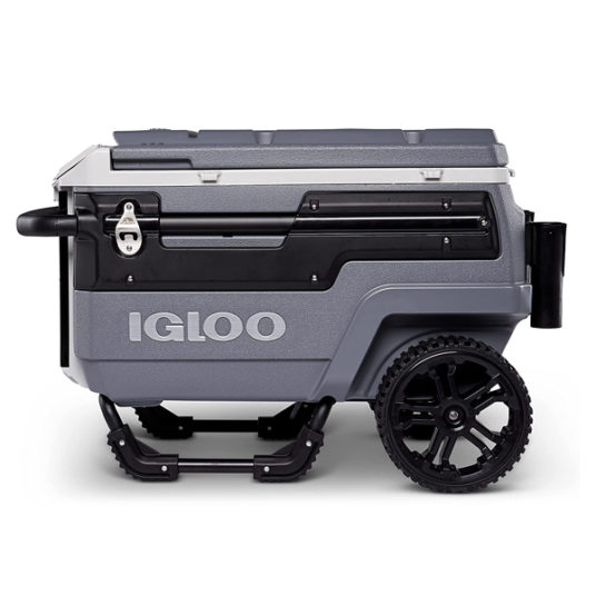 Igloo 70-quart Premium Trailmate wheeled rolling cooler for $199