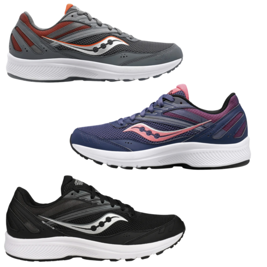 Saucony men’s & women’s Cohesion 15 running shoes from $36