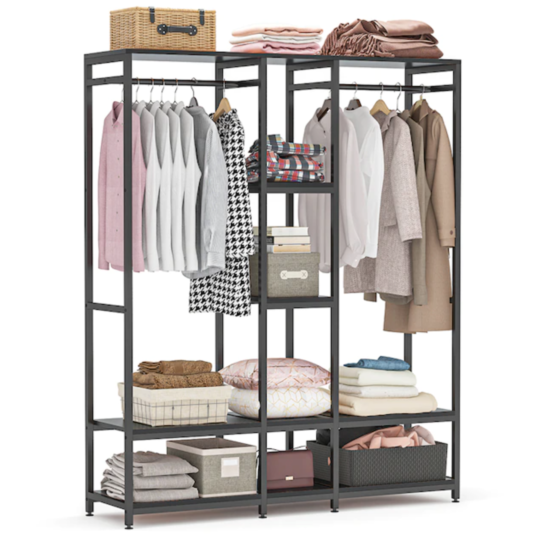 Today only: Tribesigns double rod free standing closet organizer for $190