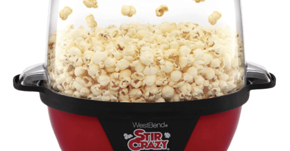 Today only: West Bend Stir Crazy electric hot oil popcorn maker for $31 shipped