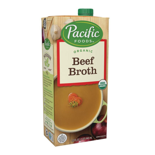 Pacific Foods Organic 32-oz. beef broth under $3