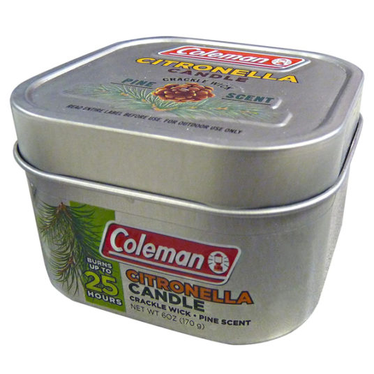 Coleman scented Outdoor citronella candle for $3