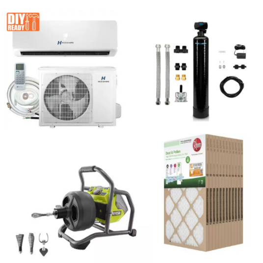 Today only: Up to 82% off mini split systems, water & air filters and plumbing tools