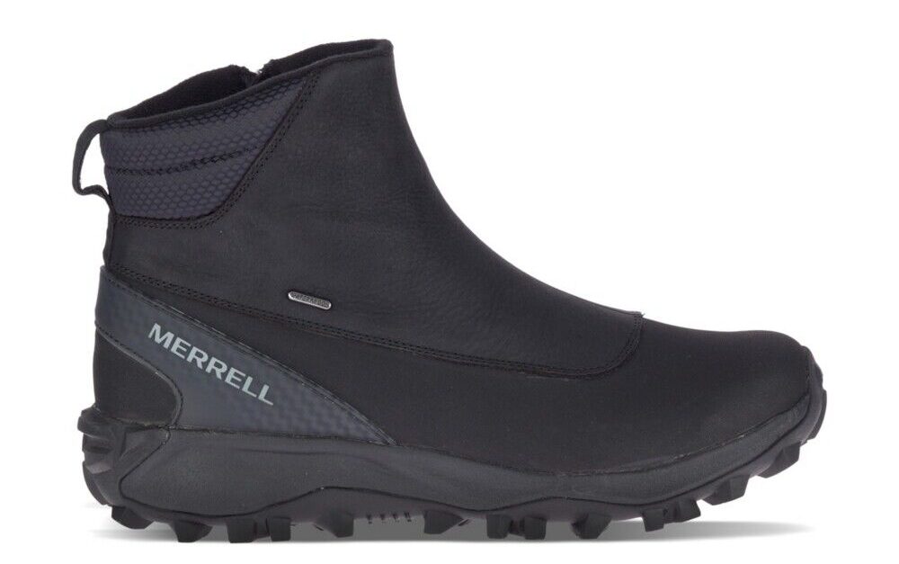 Merrell men’s Thermo Kiruna mid-zip waterproof leather hiking boots for $52