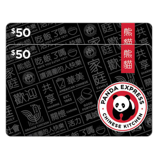 Costco members: 2-pack Panda Express $50 gift cards for $80