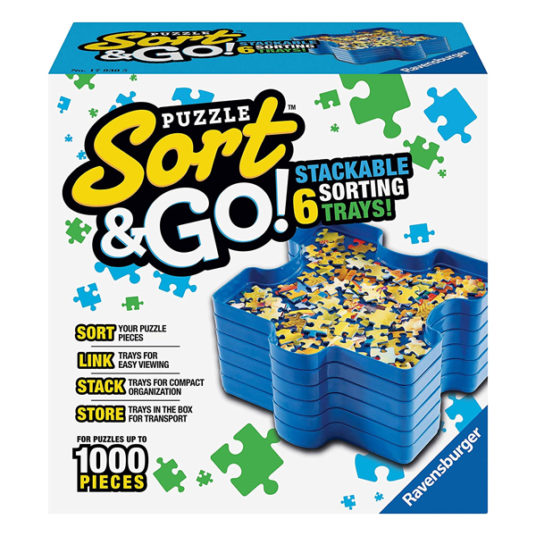 Sort & Go organizer for jigsaw puzzles for $7