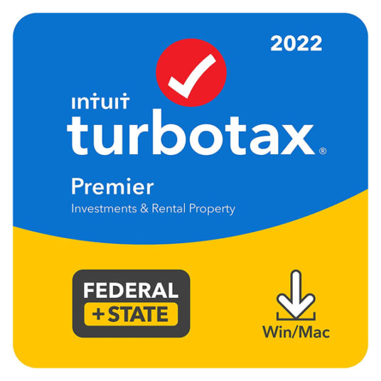 TurboTax Premier 2022 tax software for $65