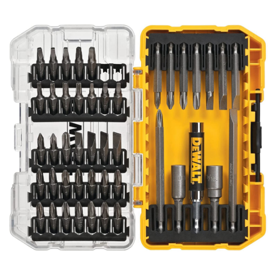 Dewalt 45-piece screwdriver bit set with tough case for $13