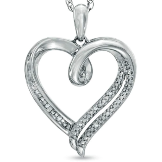 Diamond heart pendants from $30, free shipping