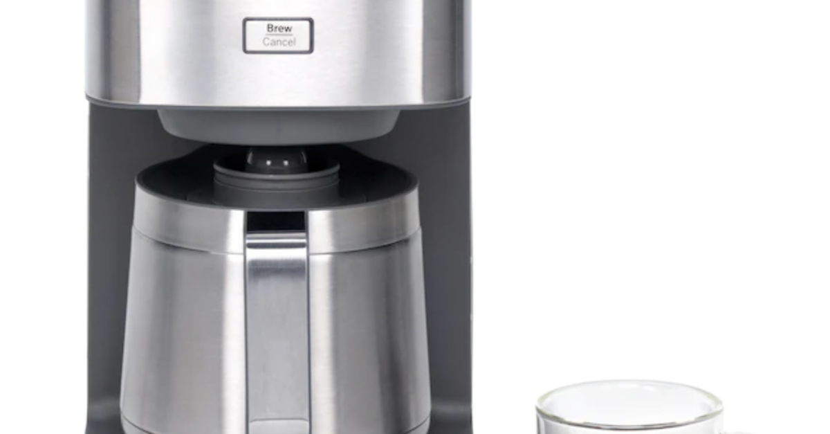 Today only: GE 10-cup stainless steel residential drip coffee maker for $49