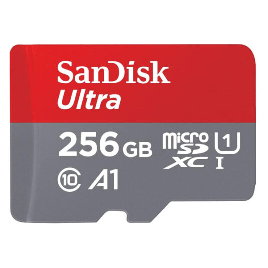 SanDisk 256GB Ultra microSDXC UHS-I memory card with adapter for $23