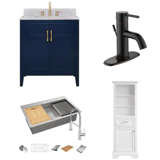 Today only: Up to 50% off bathroom and kitchen essentials