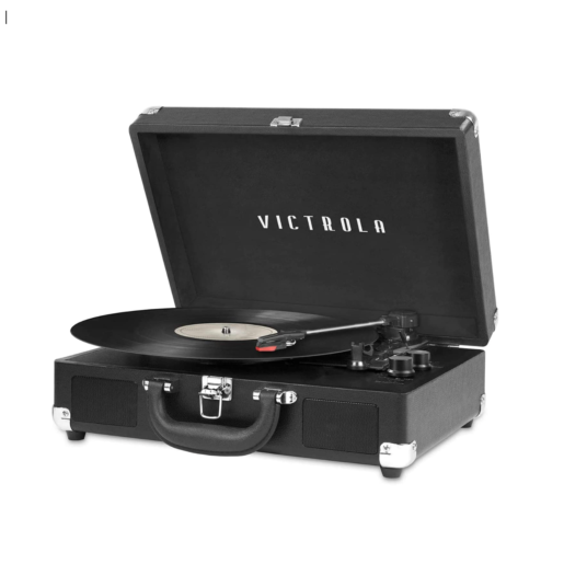 Victrola Vintage 3-speed Bluetooth portable record player for $20