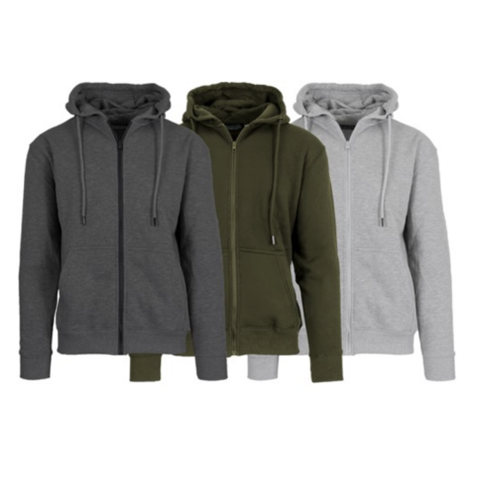 Today only: 3-pack fleece-lined hoodies for $22