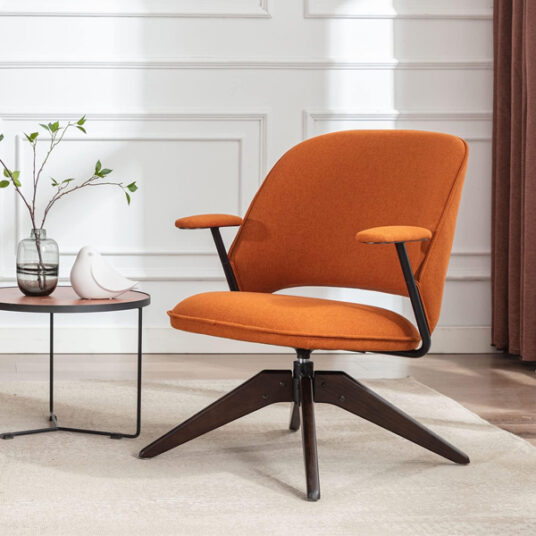Mid Century Modern swivel living room chair for $60