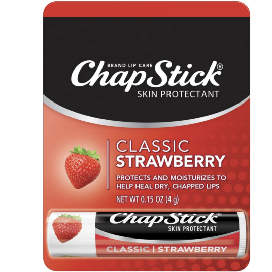 ChapStick Classic Strawberry lip balm tube for 90 cents