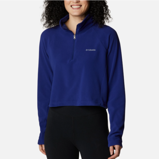 Columbia women’s Glacial cropped fleece pullover II for $15