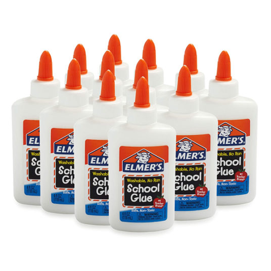 Elmer’s liquid glue 12-pack for $12