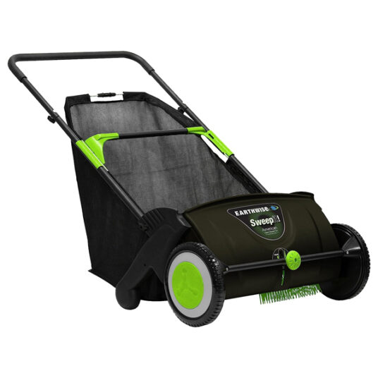 Earthwise 21-inch leaf & grass push lawn sweeper for $125