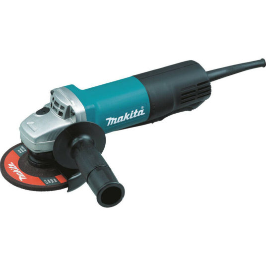 Makita refurbished 4-1/2″ paddle switch AC/DC angle grinder for $51